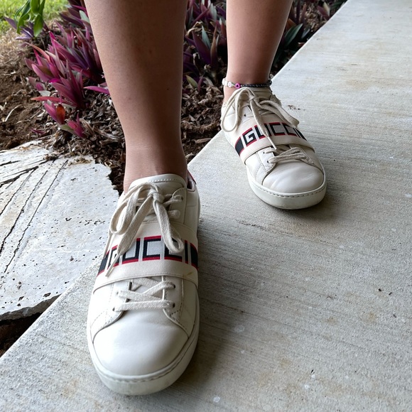 GUCCI New Ace Striped Sneakers - Picture 7 of 11